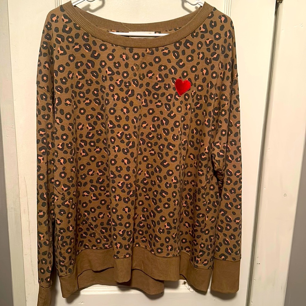 Leopard Print Crewneck sweatshirt